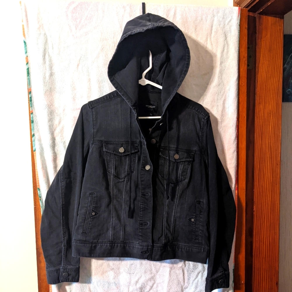 Liverpool Hooded denim jacket